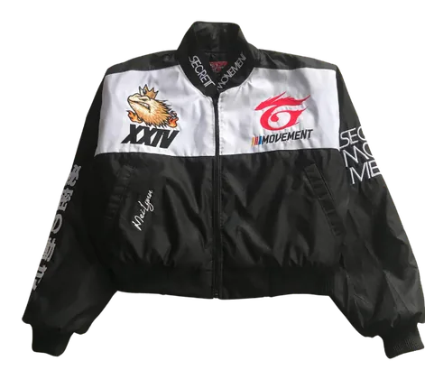 Moto Jacket Mandarin Collar